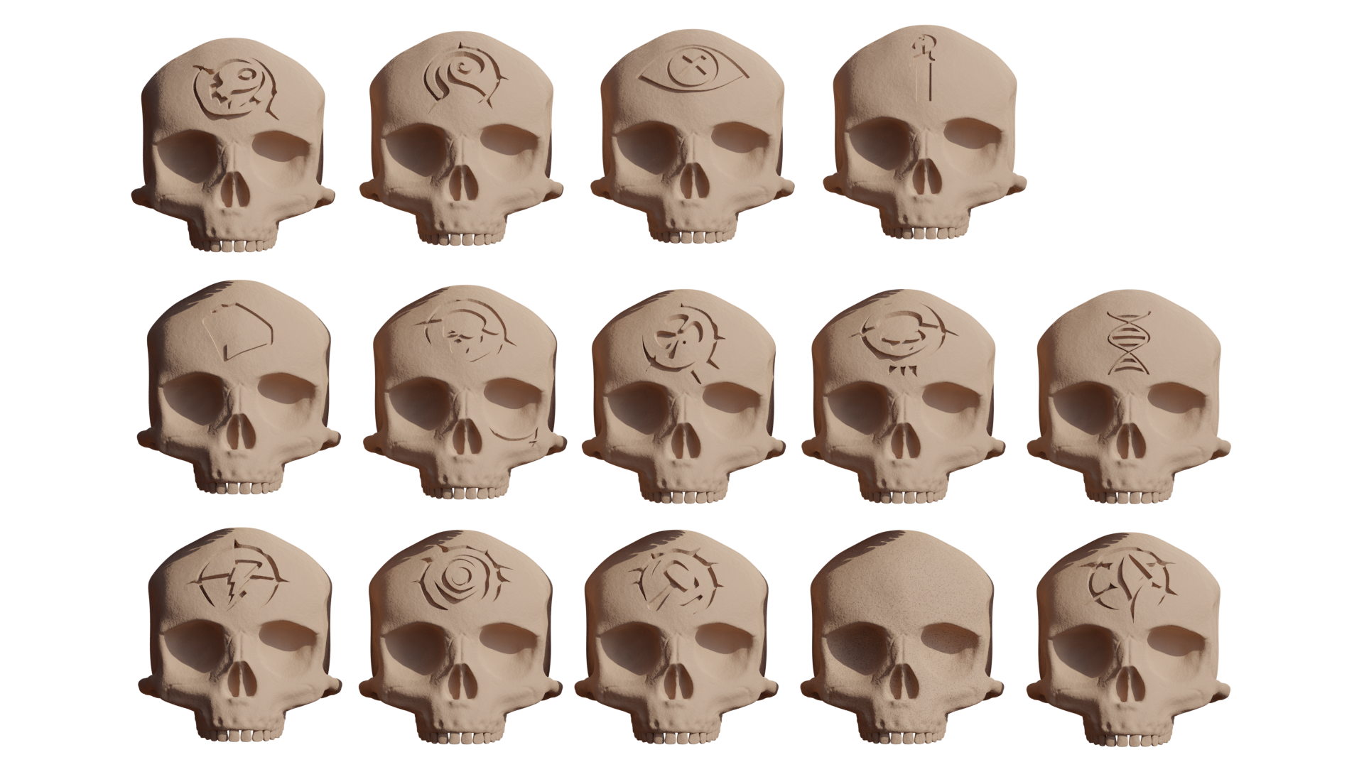 Halo Campaign Skulls 3D Models Halo Costume and Prop Maker Community