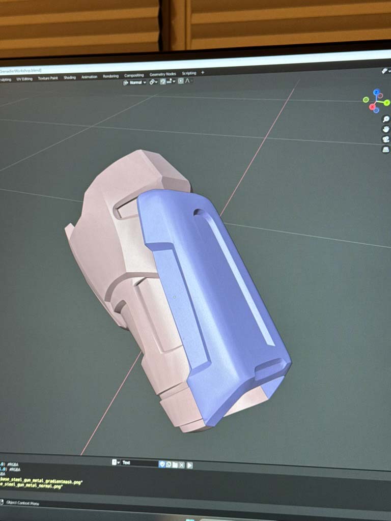 Modelling work for the armor -- converting game files to printable files.