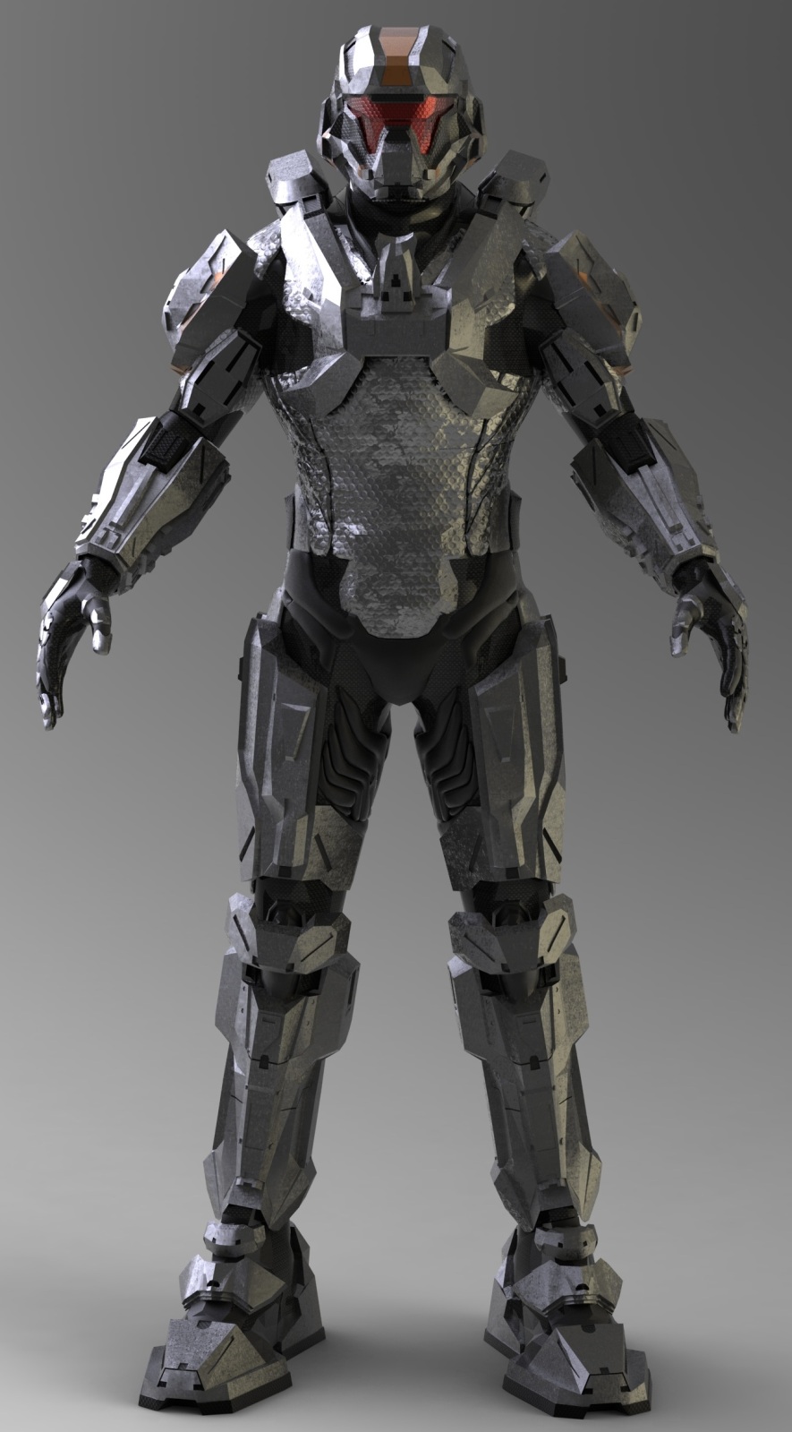 Halo 4 Recruit Armor 3d Model