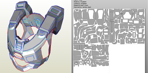 halo master chief armor blueprints