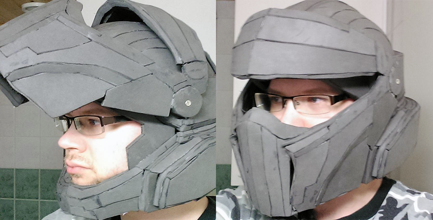 Added screws so visor can be lifted and stays in Place.