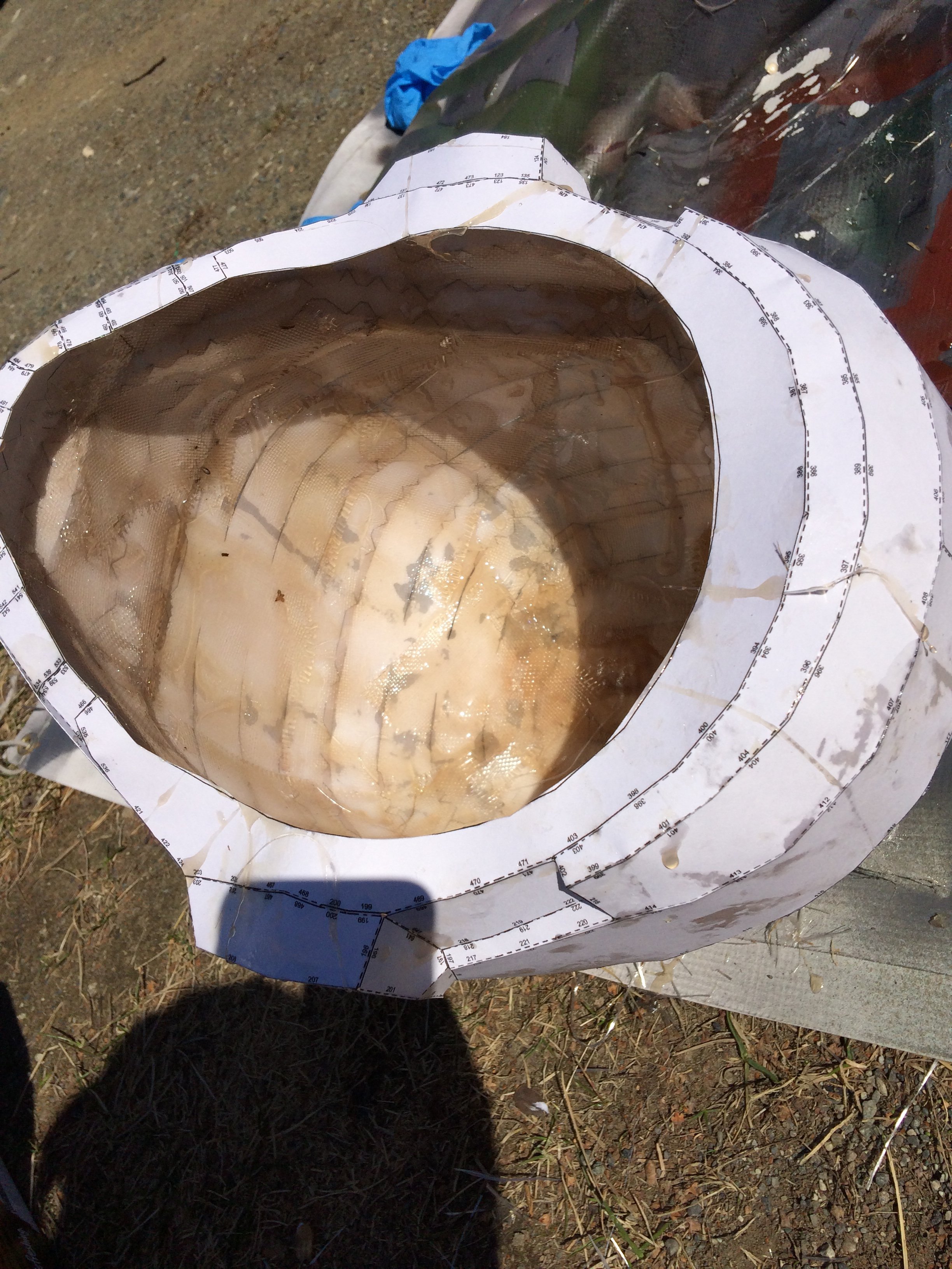 Fiber-glassed on the interior