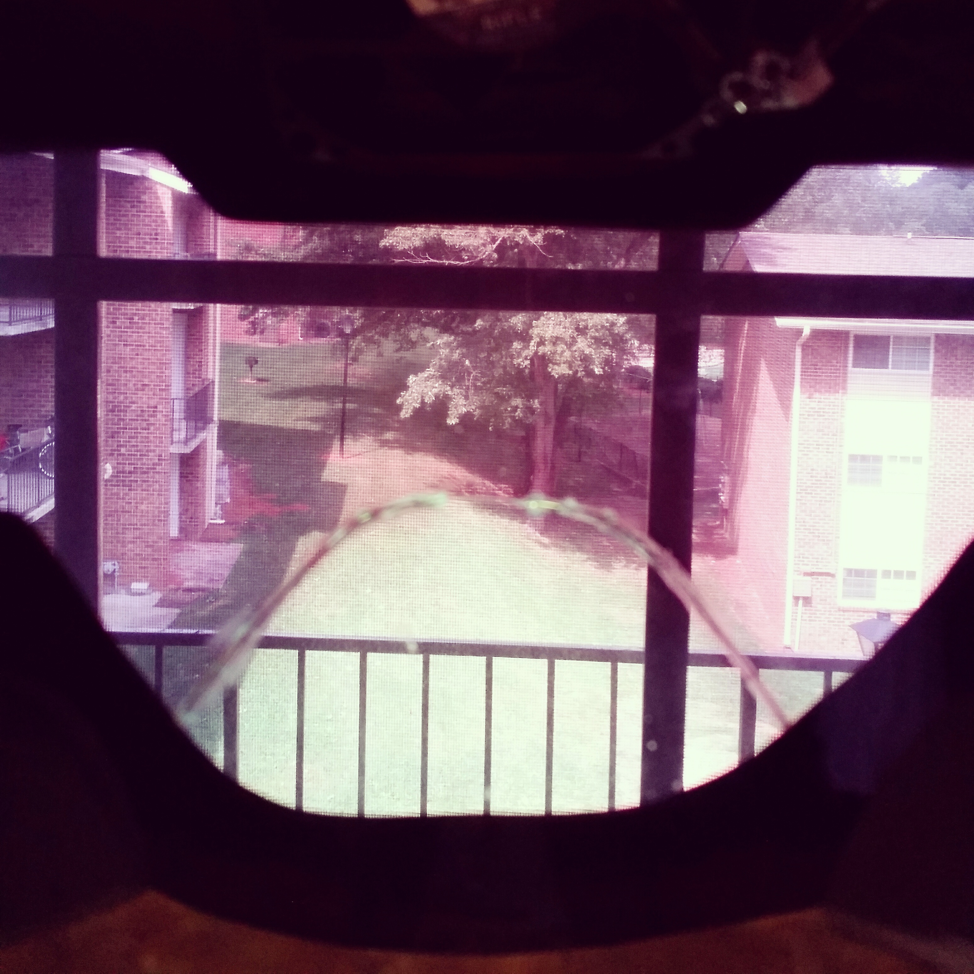 First person view through visor