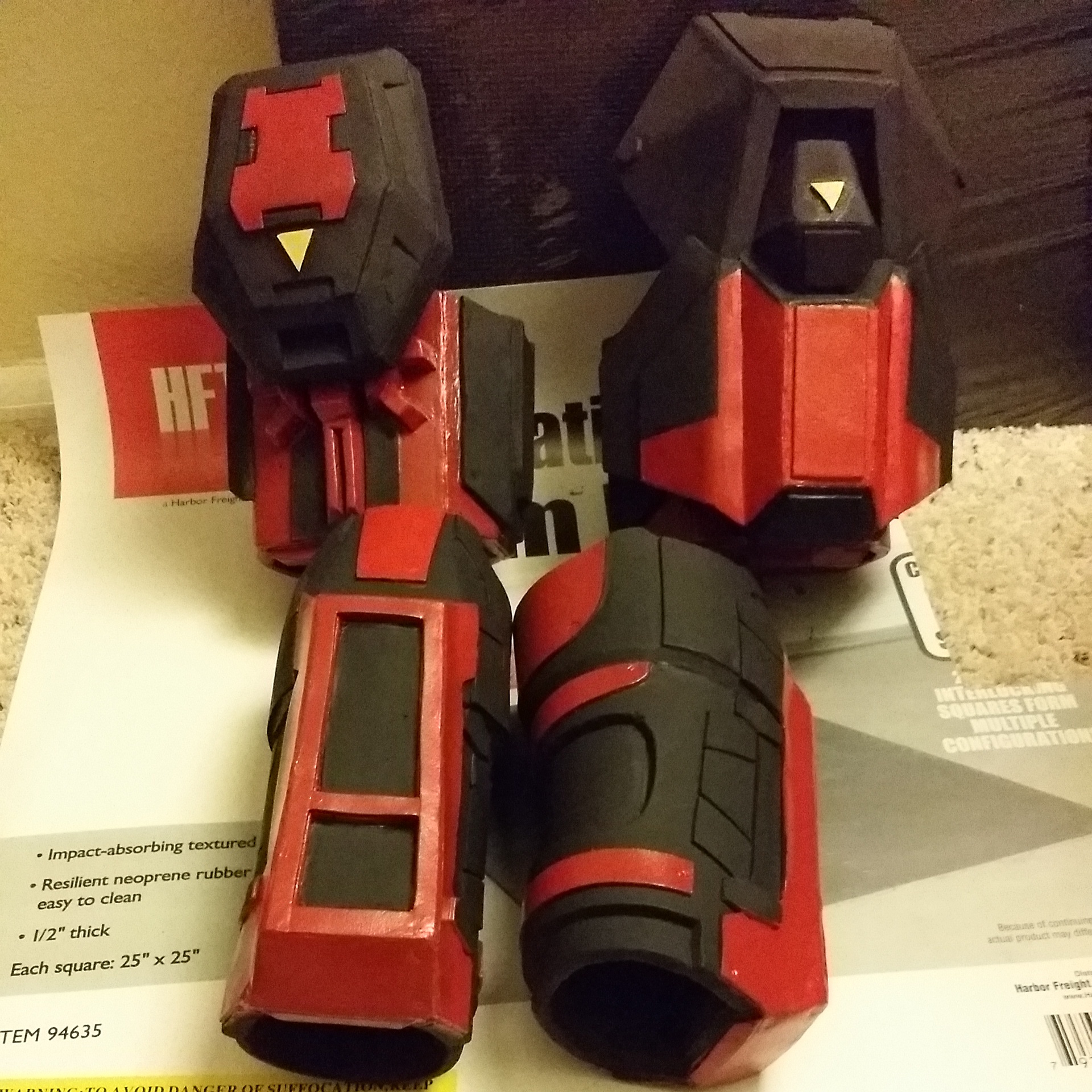 Forearms and shoulders