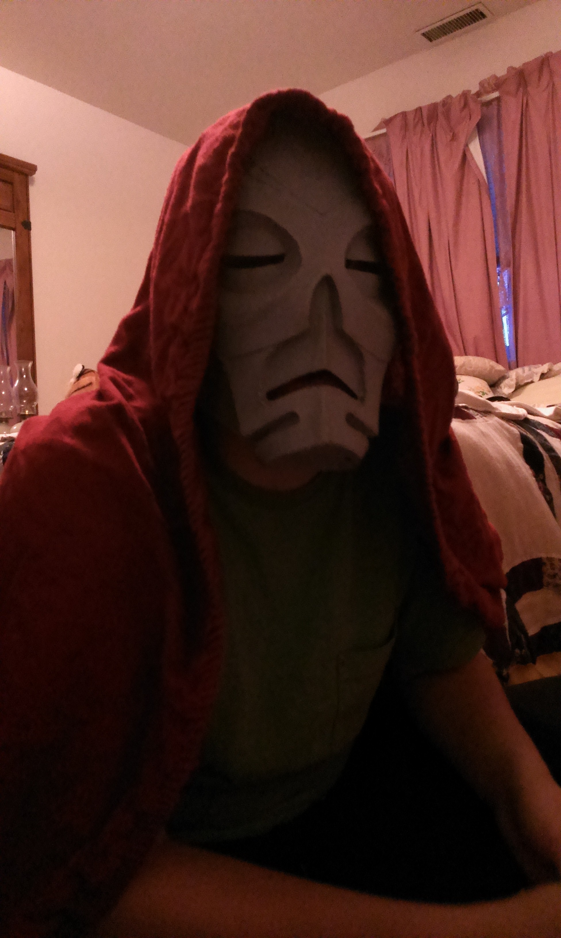got the hood and cloak started