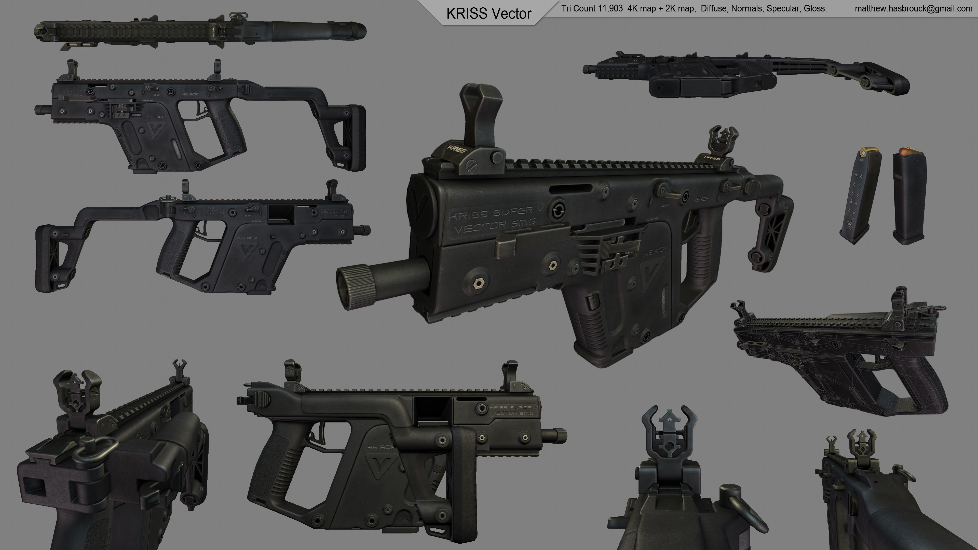 KRISS Vector Renders