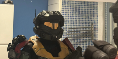 MKV B spartan looking in a mirror