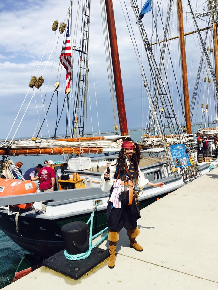 Pistol In Front Of Ship