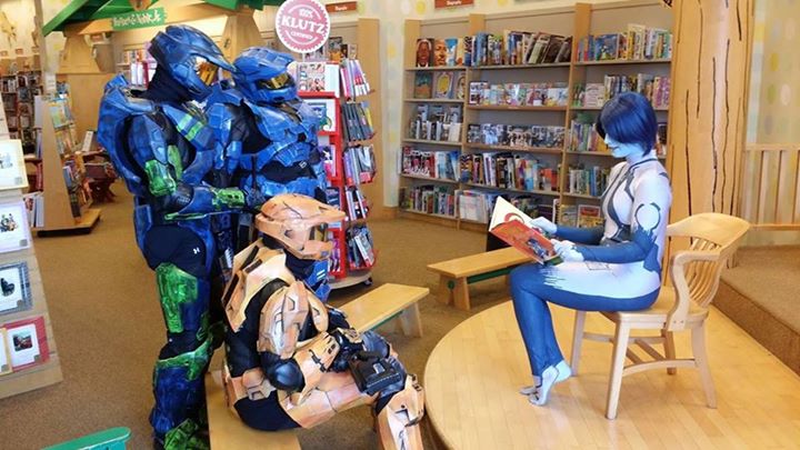 Story Time with Cortana at our local Barnes & Noble 6