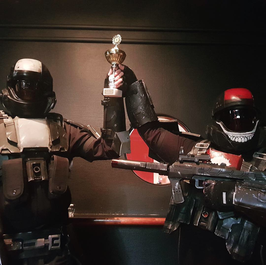 We won as best Cosplay!